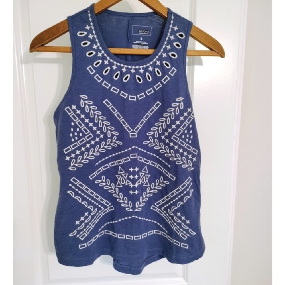NWOT Sonoma Embroidered Tank Top